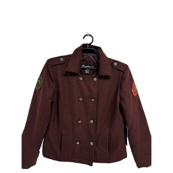 Member's Property women's wool blend lined jacket collared double breast size L - Picture 13 of 13